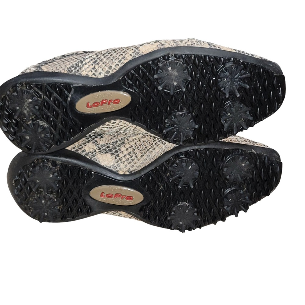 FootJoy LoPro Collection Golf Shoes Womens Snakeskin Print Leather Soft Spike 7M - Picture 12 of 12